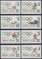 SIERRA LEONE Sc # 1025-32 CPL MNH 1988 SUMMER OLYMPICS SEOUL - MEDAL WINNERS