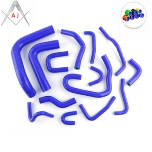 For Toyota Pickup 3.0L V6 1990-1995 1991 1992 1993 Silicone Radiator Hose Blue - Picture 1 of 3