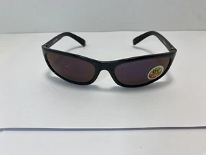 Vintage NOS Visual Scene Sonnenbrille schwarz oval gerahmt schwarze Gläser - Bild 1 von 6