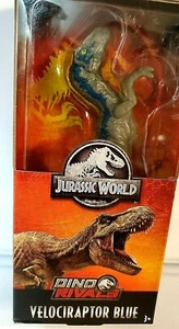 JURASSIC WORLD VELOCIRAPTOR BLUE 6 INCH DINO RIVALS FIGURE GFM01 GFL99 - Picture 1 of 5