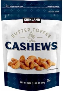 Butter Toffee Flavoured Roasted Cashews Kosher Healthy Sweet Snack 680g - Picture 1 of 4