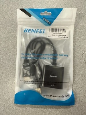 BENFEI DisplayPort to HDMI 6 Foot Cable Adapter Gold Plated Cord - Image 1 of 2