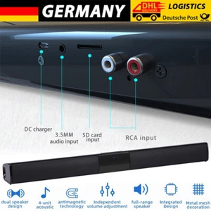 Bluetooth5.0 Soundbar für TV Heimkino 3D Surround Subwoofer Lautsprecher 20W - Bild 1 von 17
