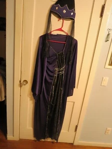 Renaissance Zauberin Kleid Damen Einheitsgröße Gothic Halloween Kostüm - Bild 1 von 4