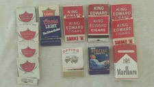 Small Lot Vintage Matchbooks Cigar Cigarette King Edward Cigar Marlboro