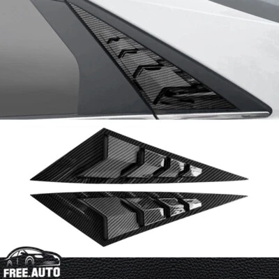 Жалюзи на боковые окна для Hyundai Elantra 21–25 годов отделка из углеродного волокна 2 шт. - Изображение 1 из 4