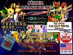 Super Smash Bros Melee Save Files 20XX Tournament UnclePunch Remix Save Files - Picture 1 of 1