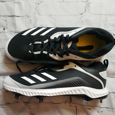 Botines de béisbol Adidas Icon 6 rebotes de metal negros blancos para hombre talla 8 EG7603 NUEVOS Foto 1 de 4
