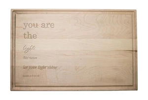 Creative Products You Are The Light 17 x 11 Maple Cutting Board - Picture 1 of 1