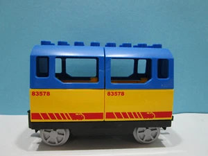 Lego ® Duplo Ferrocarril Eléctrico Remolque de Pasajeros Vagón de Pasajeros (4) - Imagen 1 de 1