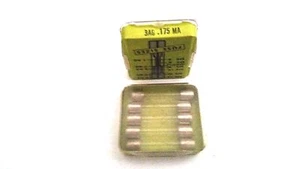 LITTELFUSE 312.175 3AG 175MA 250VAC FAST ACTING AGC175/1000 BOX OF 5PC - Imagen 1 de 1