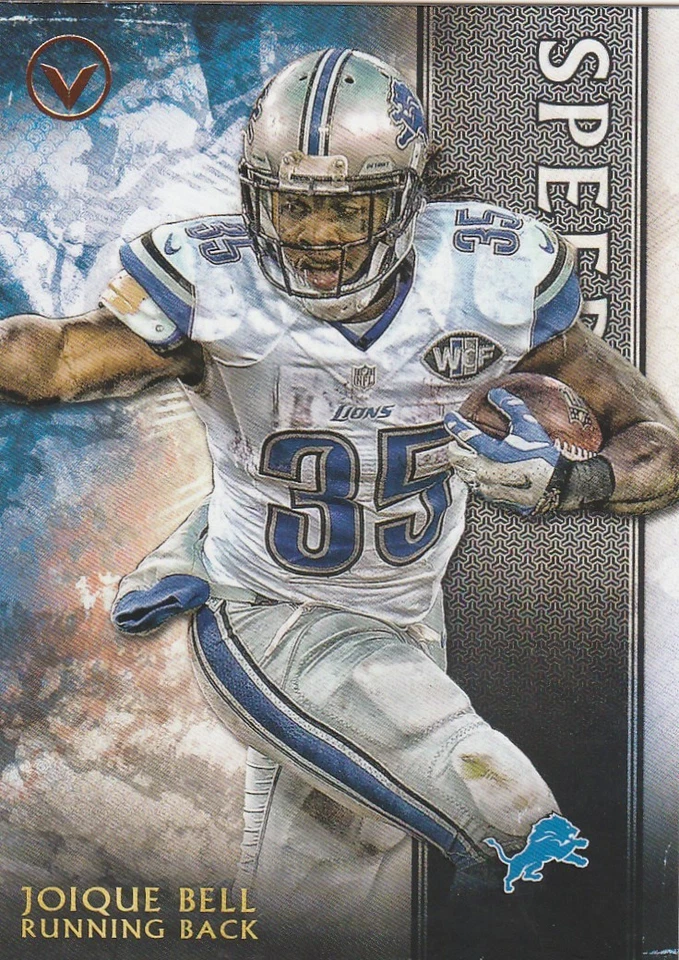 2015 TOPPS VALOR JOIQUE BELL RB LIONS SPEED #154 SP - Image 1 of 1