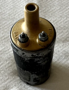1965-73 FORD MUSTANG, OEM, YELLOW TOP IGNITION COIL - REMOVED IN THE 80'S - Picture 1 of 6