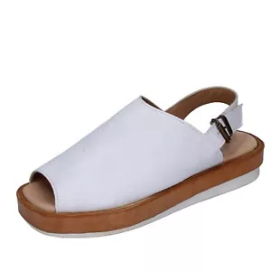 Chaussures femmes MOMA 37 EU sandales blanc cuir DT672-37 - Photo 1 sur 3