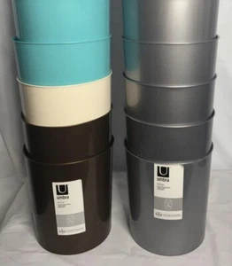 Waste Garbage Basket Trash Can For Bathroom 1 1/2 Gallon with Swing Lid Colorful - Picture 1 of 5