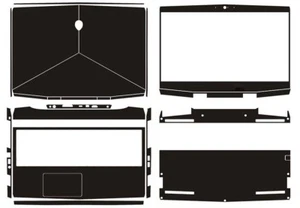 Laptop Sticker Decal Skin Carbon fiber Cover for 2018 New Red Alienware M15 15.6 - Picture 1 of 33