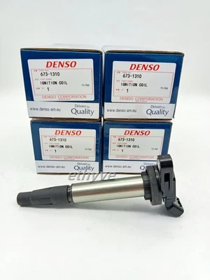 Denso 4Pcs 90919-02258 Ignition Coil 673-1310 For Toyota Corolla Prius 1.8L NEW - Image 1 of 4
