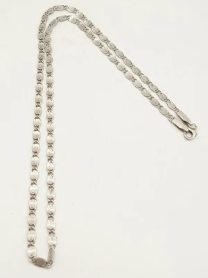 Collana Uomo Unisex Argento 925 Maglia Piastrine Lingottino Riportini  - Immagine 1 di 4