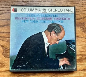Serkin Bernstein Beethoven Emperor Concerto Columbia MQ 489 Reel to Reel Tested - Picture 1 of 4
