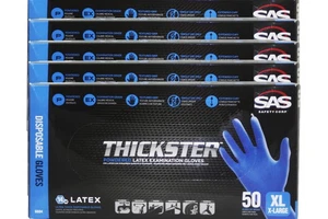 SAS 6604 (5 Pack)Thickster Textured Safety Latex Gloves, Extra Large - Picture 1 of 2