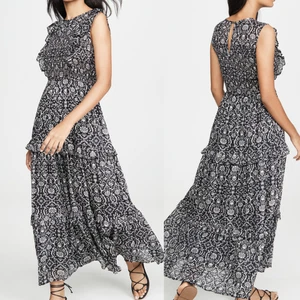 Banjanan Iris Maxikleid Größe M Rüschen gerafft oben Lagenlook unten - Bild 1 von 14