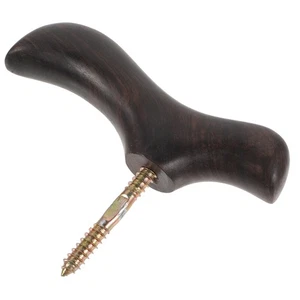 Wood Cane Handle Replacement Polished Ergonomic Knob for Walking Stick Outdoors - Foto 1 di 12
