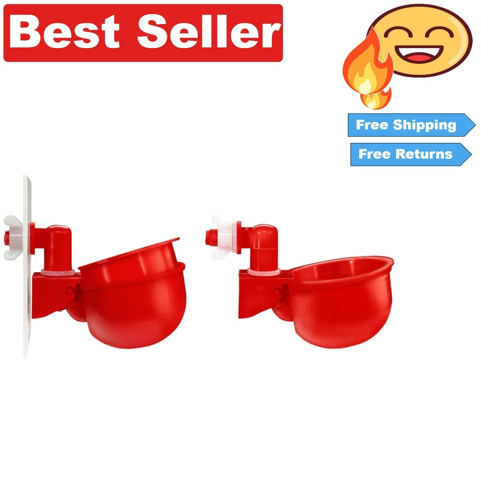 Taza PEZONES Agua Pollo Paquete 2 Unidades Beber Aves Corral Rooster Coop