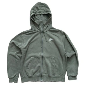 Nike Damen Full Zip Hoodie Olivgrün Sweatshirt Gr. M Logo Reißverschluss Fair Fade - Bild 1 von 8