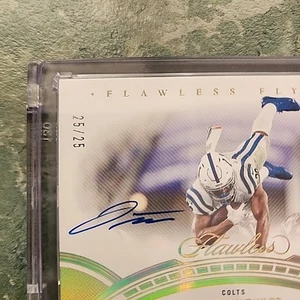 2023 Panini Flawless Flawless Flyers Auto Gold #FFJTA Jonathan Taylor 25/25 - Picture 1 of 10