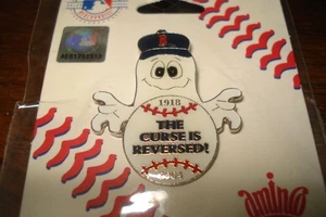NEW Boston Red Sox Pin The "Babe Ruth" Curse is Reversed! MLB - Picture 1 of 1