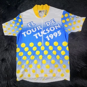VTG Get On It Pace Cycling Jersey Jacket Adult Large El Tour De Tucson 90s 1995 - Picture 1 of 8