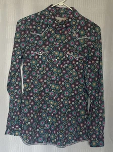 Tin Haul Pearl Snap Shirt Damen Größe Small Blumenmuster Western Rodeo. - Bild 1 von 5