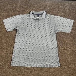 Polo de golf Callaway vintage de los 90 para hombre grande floral de dos capas hecho en Italia - Imagen 1 de 11