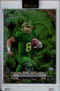 2/3 DILLON GABRIEL 2024 Wild Card 7 Card Studs Metal PRC Green Holo Browns - Picture 1 of 2