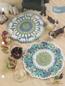 Fashion Doll Crochet Pattern RUGS 7" Across Annie's Club - Picture 1 of 1