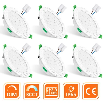 Dimmbar LED Einbaustrahler 3CCT Decken Leuchte 55-205mm Flach Strahler Spot 230V - Bild 1 von 4