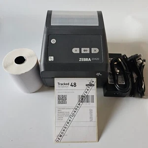 Zebra ZD420 Direct Thermal USB LAN WIFI Label Printer PSU USB 250 4x6 Labels 112 - Picture 1 of 20