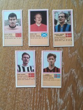 1970 Panini Footballers 71 Lot 5 Piece Outstanding Class Foreigners Figures...