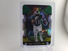 2022 Panini Select Concourse Green and Yellow Prizm Die-Cut AJ Brown #81 Eagles