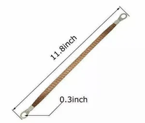 ToToT 5 Stück 300 mm Geflochtenes Masseband KFZ Motor Kupfer Masseband ... - Bild 1 von 2