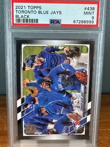 TORONTO BLUE JAYS 🔥/70 BLACK POP 1 PSA 9🔥 2021 Topps Series 2 #438 - Picture 1 of 2