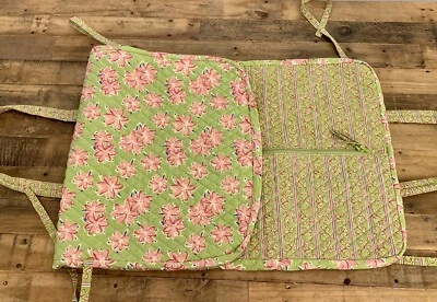 Green & Pink Quilted Garment Bag: Travel Luggage • Hanger Clothes • Dresses - Image 1 of 4