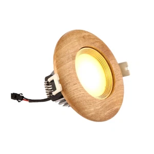 Dimmable/N LED Ceiling Light 3W/5W Wooden Lamp Recessed Lighting Jewelry Store - Picture 1 of 12