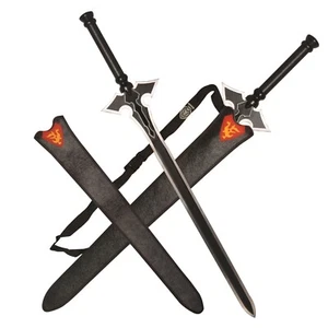 40"Kiriya Kazuto Weapon Black Sword Dark Repulsor Kirin Cos Props,not sharpen - Picture 1 of 11