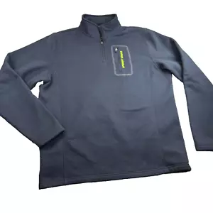 Maglione Under Armour grigio grande uomo quarto zip zip tasca davanti - Foto 1 di 7