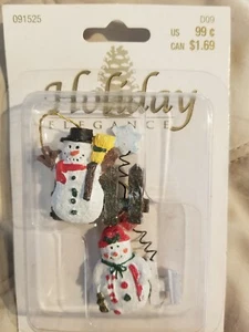 Christbaum Miniaturschmuck nur Schneemänner - Bild 1 von 4