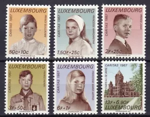 LUXEMBOURG #B258-B263 MNH PRINCE & PRINCESS OF LUXEMBOURG & CASTLE OF BERG - Picture 1 of 1