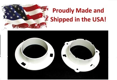 CONECTOR DE CONDUCTO A PARED DE SECADORA BLANCA CONEXIÓN RÁPIDA PARA VENTILACIÓN DE SECADORA 4" TUBO DOCK ING Foto 1 de 4