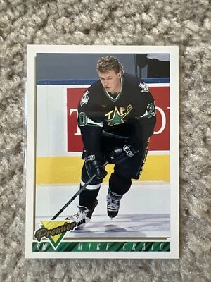 1993-94 OPC Premier Stars Hockey Card #309 Mike Craig - Image 1 of 2