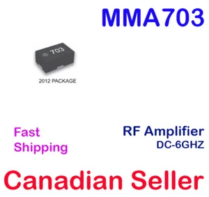 MMA703 IC RF DC to 6 GHz InGap HBT Amplifier SMD 2012 Aeroflex - Picture 1 of 1